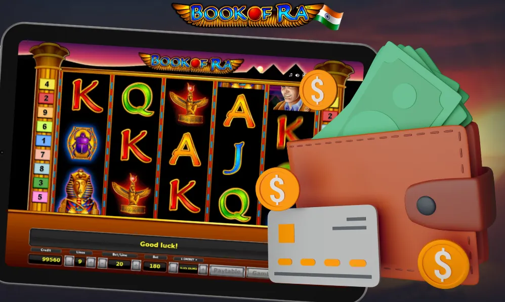 Book Of Ra depósito y retirada de fondos